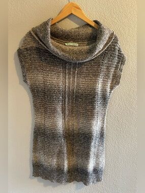 Maurices Gray Ombre Sleeveless Cowl Neck Sweater Dress